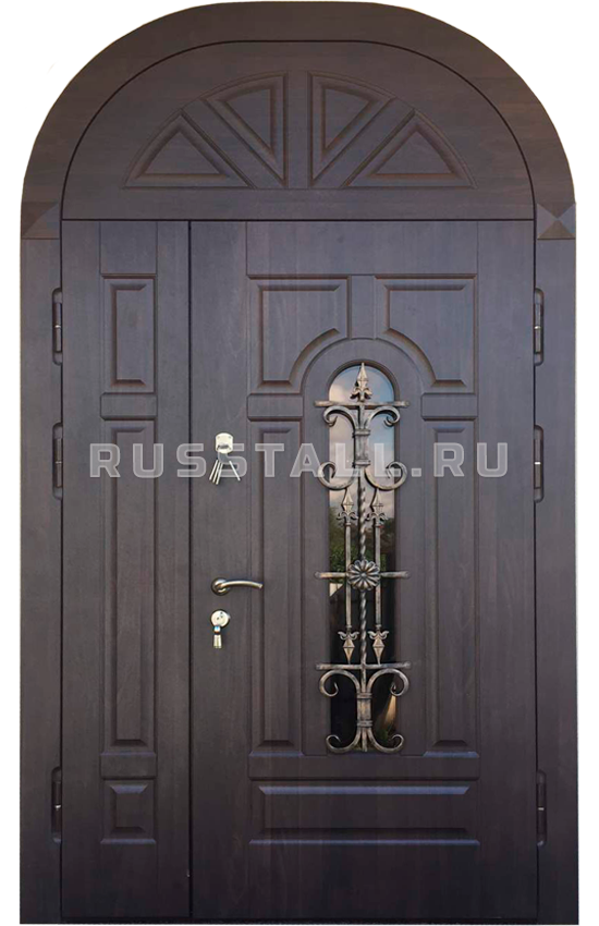 Входная двухстворчатая дверь RS140