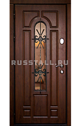 Уличная дверь со стеклом RS2 - Изображение